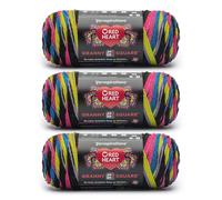 Red Heart All in One Granny Square Neon Lights Lot de 3 pelotes de fil de 250 g