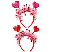 Red Heart Headband | Heart Hair Accessories Valentines Day Headband | Hair Hoop Photo Props, Valentines Headband for Lovers, Wives, Girlfriends, Romantic Gift, Holiday Fashion Accessories for Couples