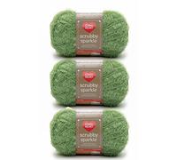 Red Heart Scrubby Sparkle Lot de 3 pelotes de fil avocat