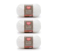 Red Heart Scrubby Sparkle Marshmallow Lot de 3 paquets de 85 g / 3oz