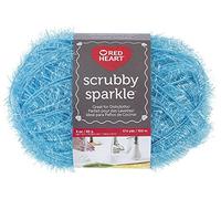 Red Heart Scrubby Sparkle Yarn-Icepop