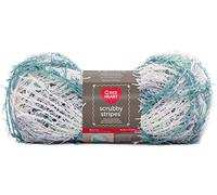 Red Heart Scrubby Stripes Yarn-Cool Mint -E833S-145
