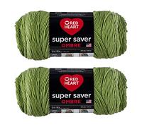 Red Heart Fil, acrylique, vert pomme ombre, lot de 2