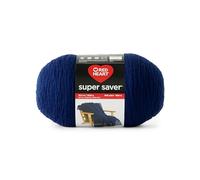 Red Heart Super Saver Fil laine bleu marine de 1 000 g, 100% acrylique, peignée #4, moyen, 1 700 m, pour tricot, crochet, travaux manuels et amigurumi