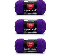 Red Heart Super Saver Lot de 3 Améthyste 198 g Acrylique 4 Medium (peigné) 300 m Tricot, crochet, artisanat et amigurumi