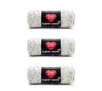 Red Heart - Super Saver - Lot de 3 pelotes de fil Aran - Tacheté