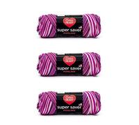 Red Heart Super Saver Lot de 3 pelotes de laine, multicolore (Berry)