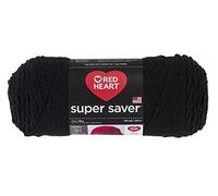 Red Heart Super Saver Yarn-Black E300B-312