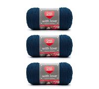 Red Heart with Love Peacock Lot de 3 paquets de 198 g de fil acrylique 4 moyens (peignés) 367 m pour tricot/crochet