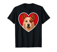 Red Heeler Aussie Heart T-Shirt Graphique avec Valeur