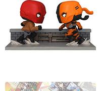 Red Hood & Deathstroke (PX Exc) : Fun ko P o p ! Comic Moments Ensemble de figurines en vinyle avec 1 carte à collectionner compatible avec le thème de la bande dessinée (336 - 48886)