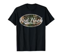 Red Hook Brooklyn Waterfront Camo Vintage Inspired T-Shirt