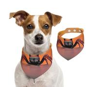 Red Horizon Écharpe en coton doux pour chien Motif crabe chasseur de têtes Accessoires réglables pour petites, moyennes et grandes, filles, garçons, chiots, taille M