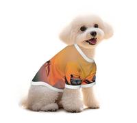 Red Horizon T-shirt pour chien Motif crabe et chasseur de têtes Taille M