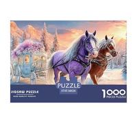 Red Horse Gallop 1000 Piece Adults Puzzle Kids Age Games Puzzle Game Unique Gifts Challenging & Brainteasing 38x26cm/1000pcs