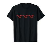 Red Horses Galop Running Year of The Horse T-Shirt