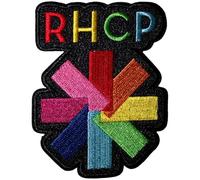 Red Hot Chili Peppers Rainbow Asterisk Woven Patch Size One Size