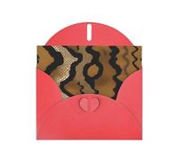 Red JKIEGOQ Carte de vœux Motif peau de serpent 10,2 x 15,2 cm pour Noël, Saint-Valentin, mariage, fête