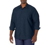 Red Kap Industrial Work Shirt, Regular Fit, Long Sleeve Chemise Longue à Bouton d'utilité Professionnelle, Bleu Marine, 3XL Homme