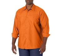 Red Kap Industrial Work Shirt, Regular Fit, Long Sleeve Chemise Longue à Bouton d'utilité Professionnelle, Orange, XXL Grand Homme