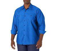 Red Kap Chemise de Travail Industrielle, Coupe Droite, Manches Longues Bouton d'utilité Professionnelle, Bleu Marine, M Homme