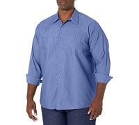 Red Kap Industrial Work Shirt, Regular Fit, Long Sleeve Chemise Longue à Bouton d'utilité Professionnelle, Bleu pétrole, L Homme