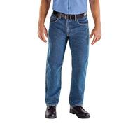Red Kap Men's Relaxed Fit Jean, Stonewash, 40x30