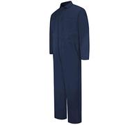 Red Kap Men's Snap Front Cotton Coverall, Oversized Fit, Sleeve, Navy, 50 Long