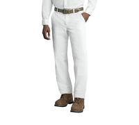 Red Kap Men's Stain Resistant, Flat Front Work Pants, White, 40W x 34L