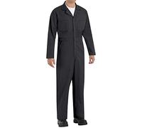 Red Kap Men's Twill Action Back Coverall, Black, 50