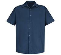 Red Kap Specialized Pocketless Work Shirt Chemise, Bleu Marine, 3XL Homme