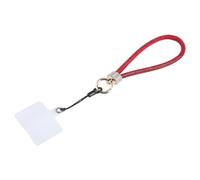 (Red) Lanière courte universelle pour téléphone avec flash et diamant