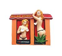 Red Light District Amsterdam Hollande Aimant de voyage 3D pour réfrigérateur Souvenirs, décoration de maison et de cuisine Hollande Aimant de réfrigérateur de Chine