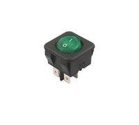 Red Light DPST ON/Off Boat Rocker Switch RK1-05(N) Red and Green Light 4 Pins 16A/250V IINKUEYK(Green Light)