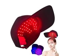 Red Light Therapys Bonnet pour repousse des cheveux 56 lampes LED 4 en 1 infrarouge 450/660/850 nm, chapeau rechargeable sans fil pour cheveux clairsemés, prévention de l'alopécie, santé du cuir