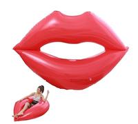 Red Lips Pool Float - Salon gonflable pour la piscine - Jouet amusant et élégant - Lèvres gonflables - Lit flottant - Lit flottant - Lit flottant - Flotteur de piscine d'été et eau de lac