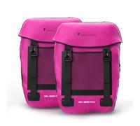 Red Loon Lot de 2 sacoches de vélo pour vélo électrique - Sacoche de vélo étanche pour porte-bagages - Sacoche de roue arrière - En bâche de camion Pro Plus - Rose