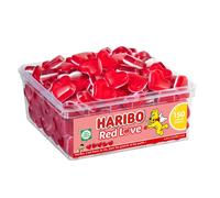 HARIBO - Red Love - Bonbons Fruités - Sans Colorants Artificiels - Boîte De 150 Bonbons