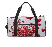 Red Love Little Dragon Sac de sport imperméable pour homme et femme - Grand sac de sport pour voyage et entraînement