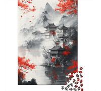 Red Maple Zen Garden Plaque Murale en Métal 38x26cm/1000pcs pour L’Atelier, pour Un Mur De Cadres dans L’Atelier, Le Garage Et L’Espace Bricolage