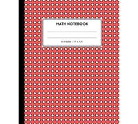 Red Math Notebook College Ruled: Graph Paper Notebook | 112 Pages | 7.5" x 9.25" Grid Journal for Students, Mathematics, STEM, Engineering & School ... Homework, Office, and Everyday Note-taking