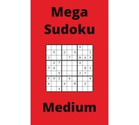Red Mega Sudoku Book, 9x9 Puzzles, 100 Pages, 5x8, Medium
