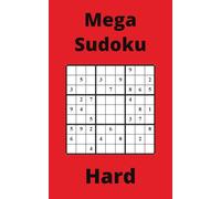 Red Mega Sudoku Book, 9x9 Puzzles, 50 Pages, 5x8, Hard