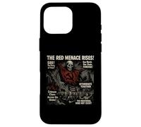 Red Menace Communism Horreur Movie Vintage Halloween Coque pour iPhone 16 Pro Max