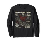 Red Menace Communism Horreur Movie Vintage Halloween Manche Longue
