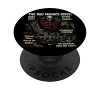 Red Menace Communism Horreur Movie Vintage Halloween PopSockets PopGrip Adhésif