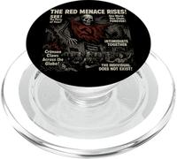 Red Menace Communism Horreur Movie Vintage Halloween PopSockets PopGrip pour MagSafe