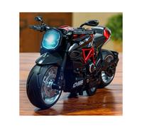 (Red )Modèle simulé moto police moto alliage avec lumières et son pour jouer enfants