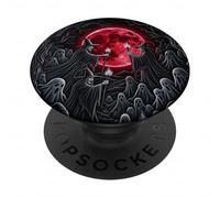 Red Moon Witches Ghost Ritual Halloween Night PopSockets PopGrip Adhésif