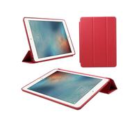 (Red, Multicolor) Tri-fold Stand Smart Leather Protective Case for iPad 9.7 (2018) 9.7-inch (2017) - Dark Blue